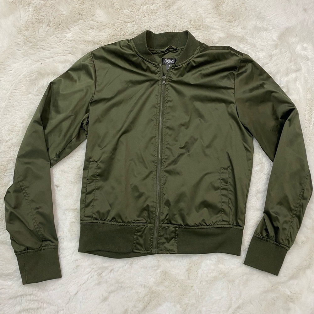 Women’s Army Green Bomber Jacket